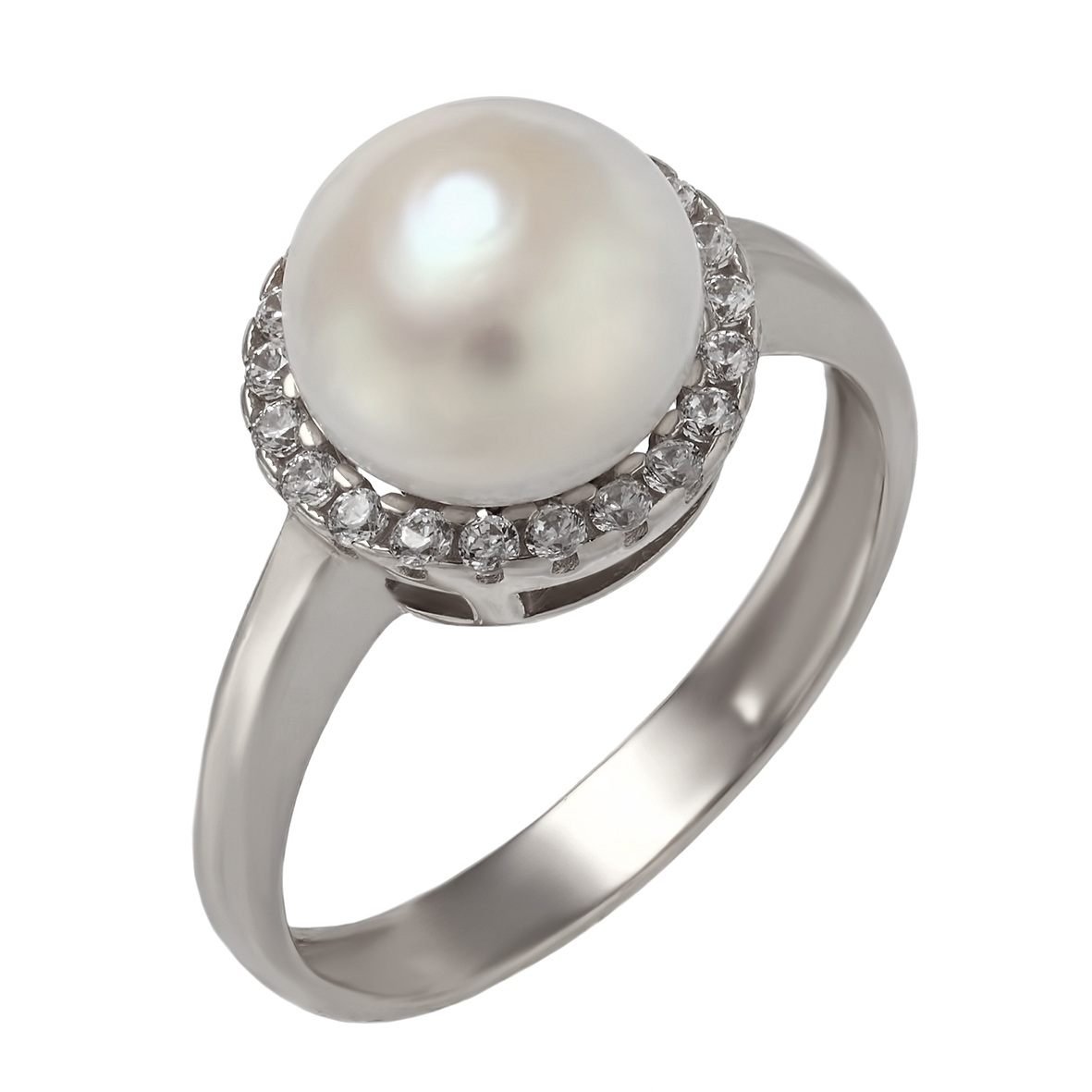 

Серебряное кольцо с жемчугом и фианитами Tango Jewellery Company 380226С размер 16.5