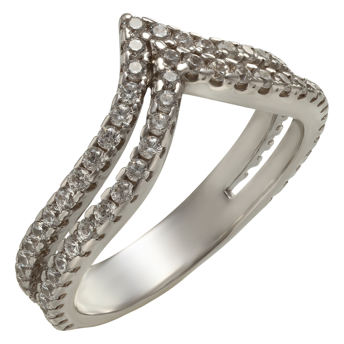 

Серебряное кольцо с фианитами Tango Jewellery Company 380154С размер 16