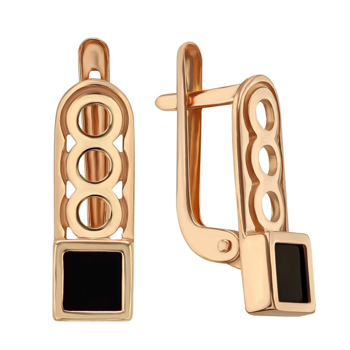 

Золотые серьги с агатом Tango Jewellery Company 449783