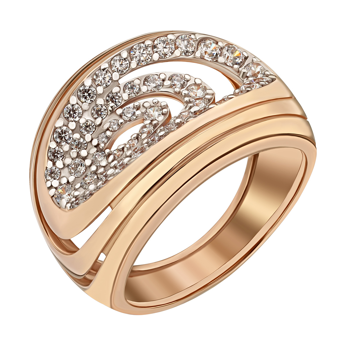

Золотое кольцо с фианитами Tango Jewellery Company 380608 размер 20
