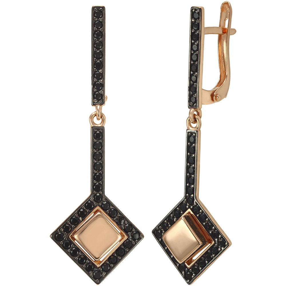 

Золотые серьги с фианитами Tango Jewellery Company 420298