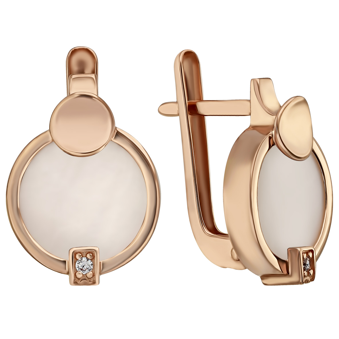 

Серьги в красном золоте с фианитами и агатом / перламутром / бирюзой Tango Jewellery Company 449707