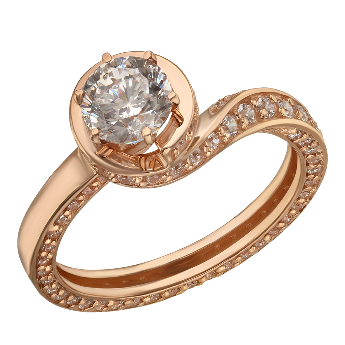

Кольцо в красном золоте с фианитами Tango Jewellery Company 380561 размер 17.5