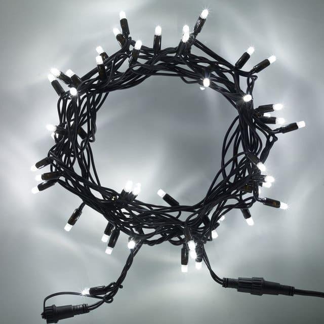 

Внешняя LED гирлянда Нить (S0013) "String" 20 метров Белый, 200 Ламп черный провод каучук пвх