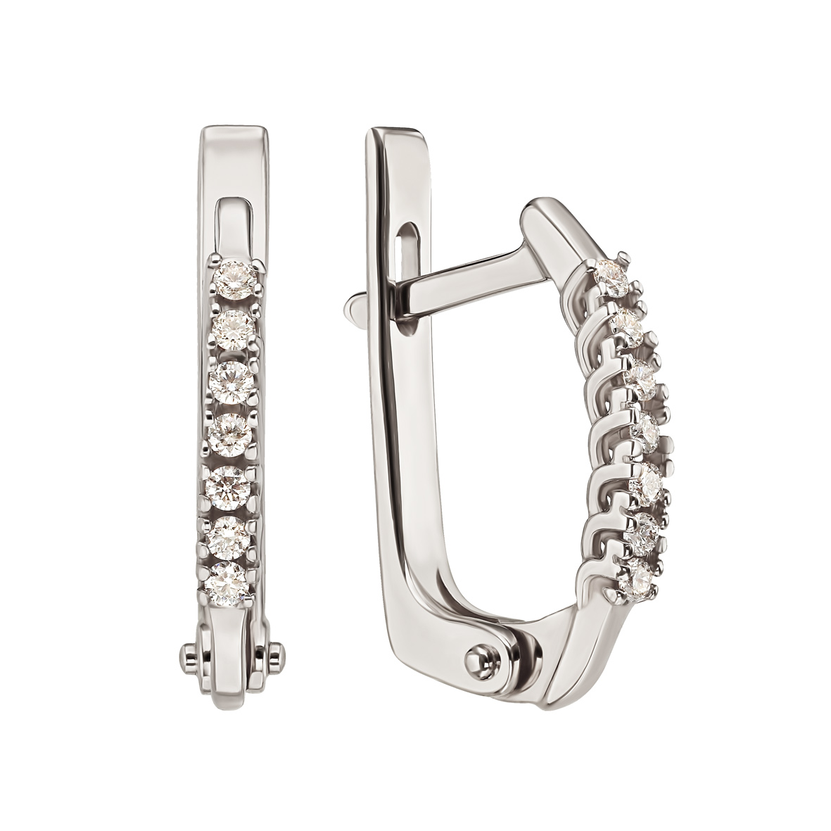 

Серьги в белом золоте с бриллиантами Tango Jewellery Company 760297В