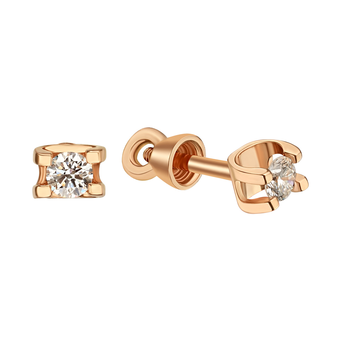 

Золотые пуссеты с бриллиантами Tango Jewellery Company 780521
