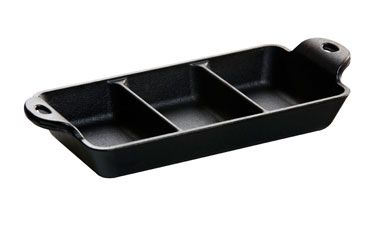 

Сковорода чугунная порционная 3 секции 200х110х30 мм Lodge Cаst Iron