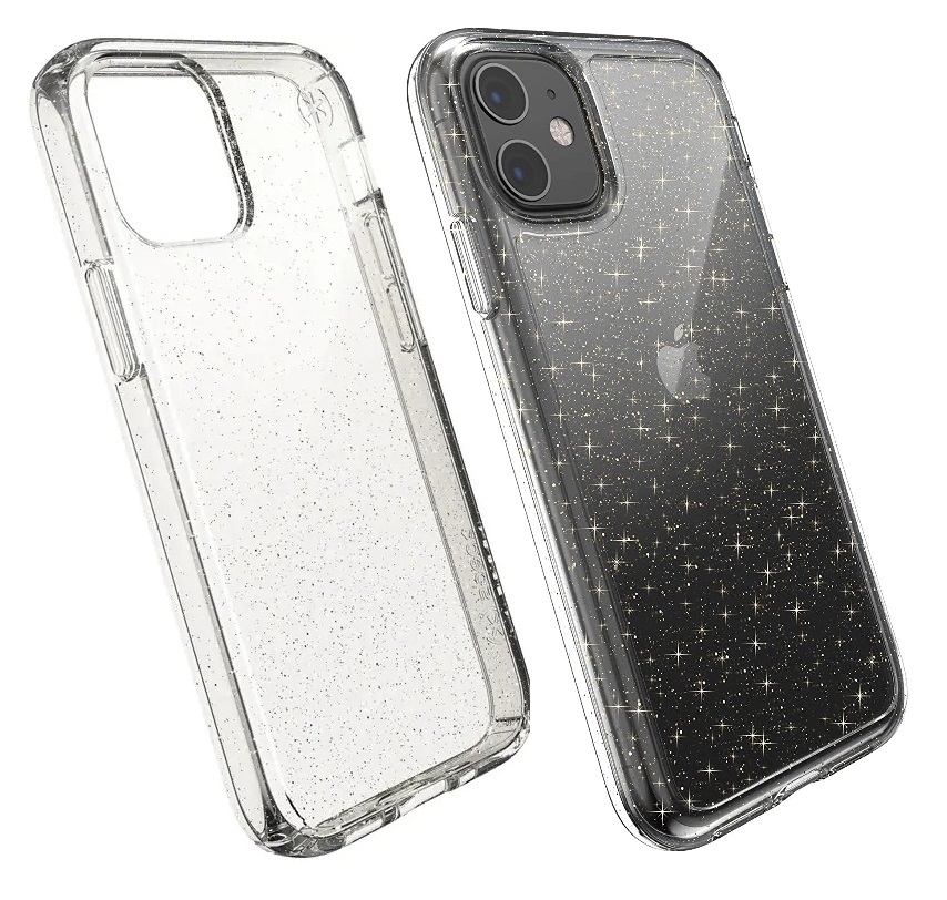 

Чехол прозрачный противоударный с антимикробным покрытием Speck Presidio Stay Clear для Iphone 11 (6.1") Crystal Glitter