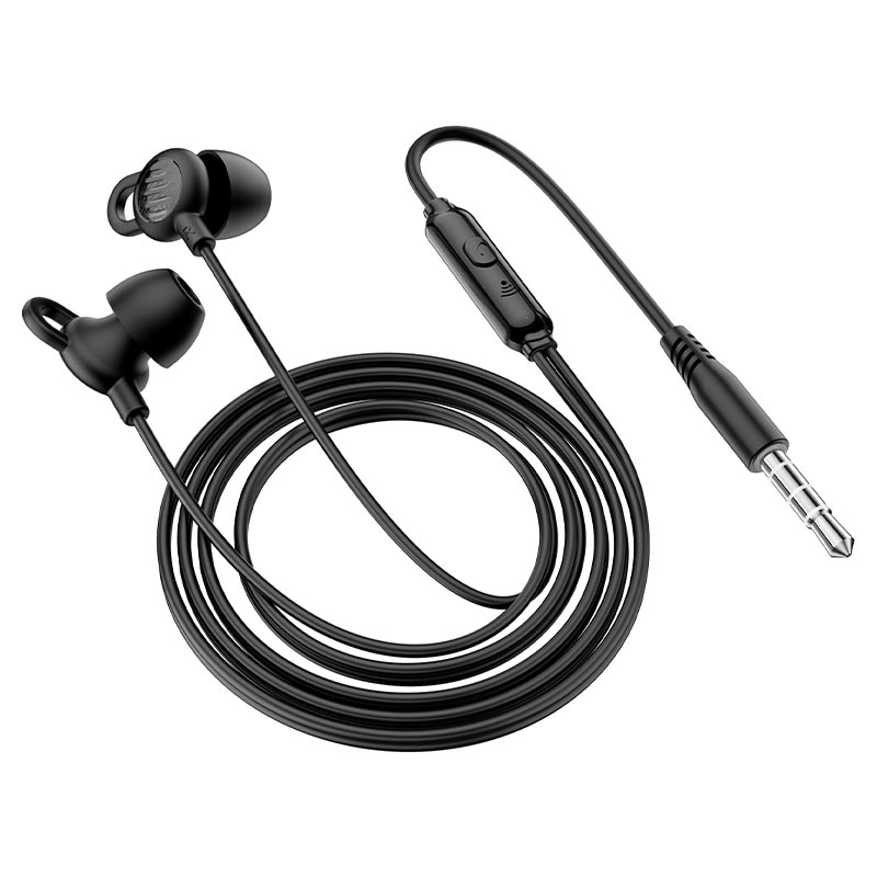 

Наушники для сна проводные Hoco M89 с микрофоном (3.5mm Jack 4-pin) Black