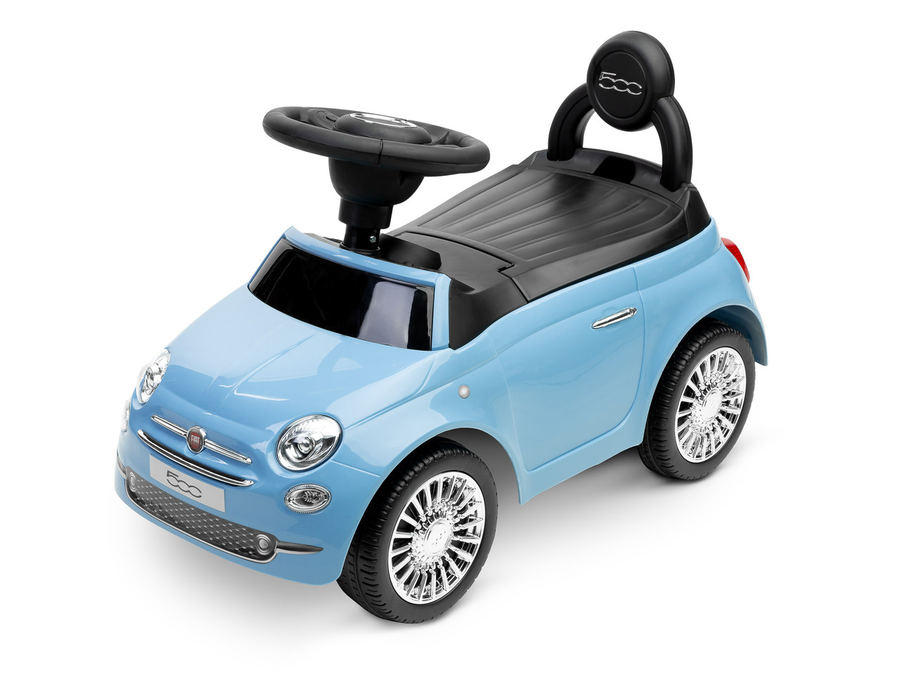 

Машинка для катания Caretero Fiat 500 Голубой со звуковыми эффектами + отделение для игрушек