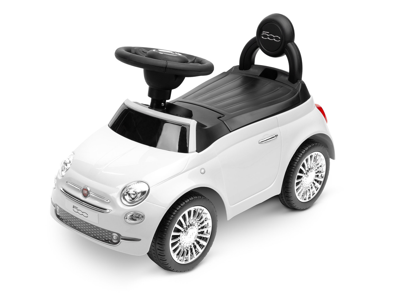 

Машинка для катания Caretero Fiat 500 Белый со звуковыми эффектами + отделение для игрушек