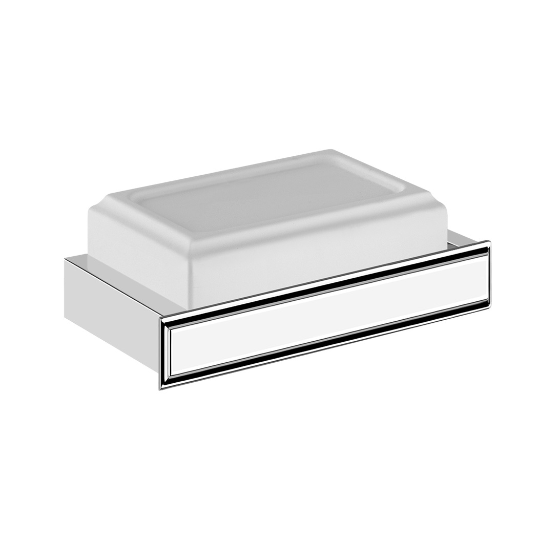 

Мыльница настенная Gessi Eleganza accesseries (цвет - хром/белый) (46401-031)