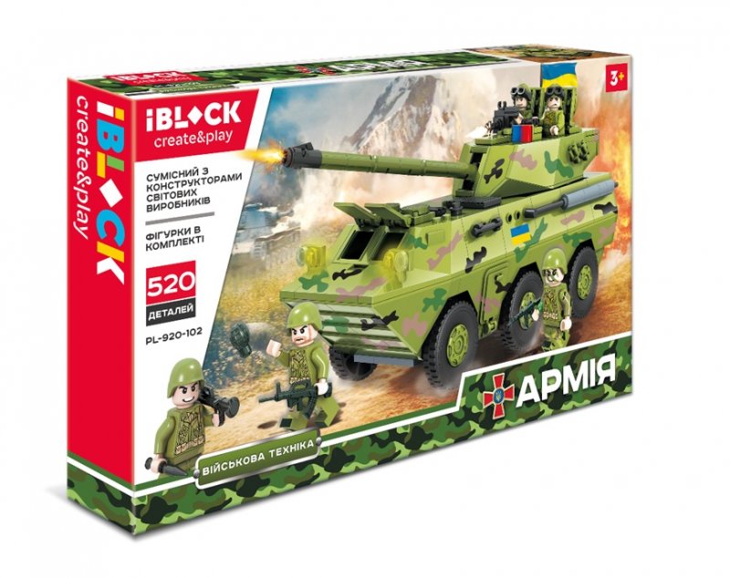 

Конструктор IBLOCK PL-920-102 АРМІЯ, 520 деталей (2000904653294)