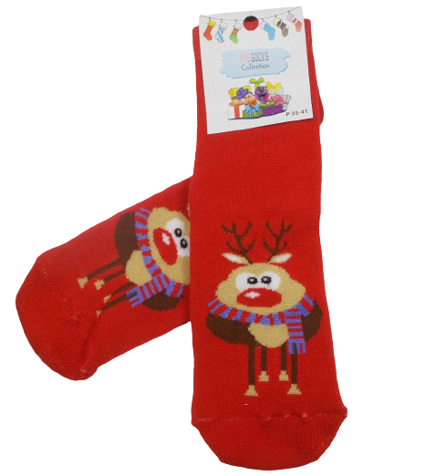 

Новогодние носки олень теплые Pvssocks 02 35-41 красные
