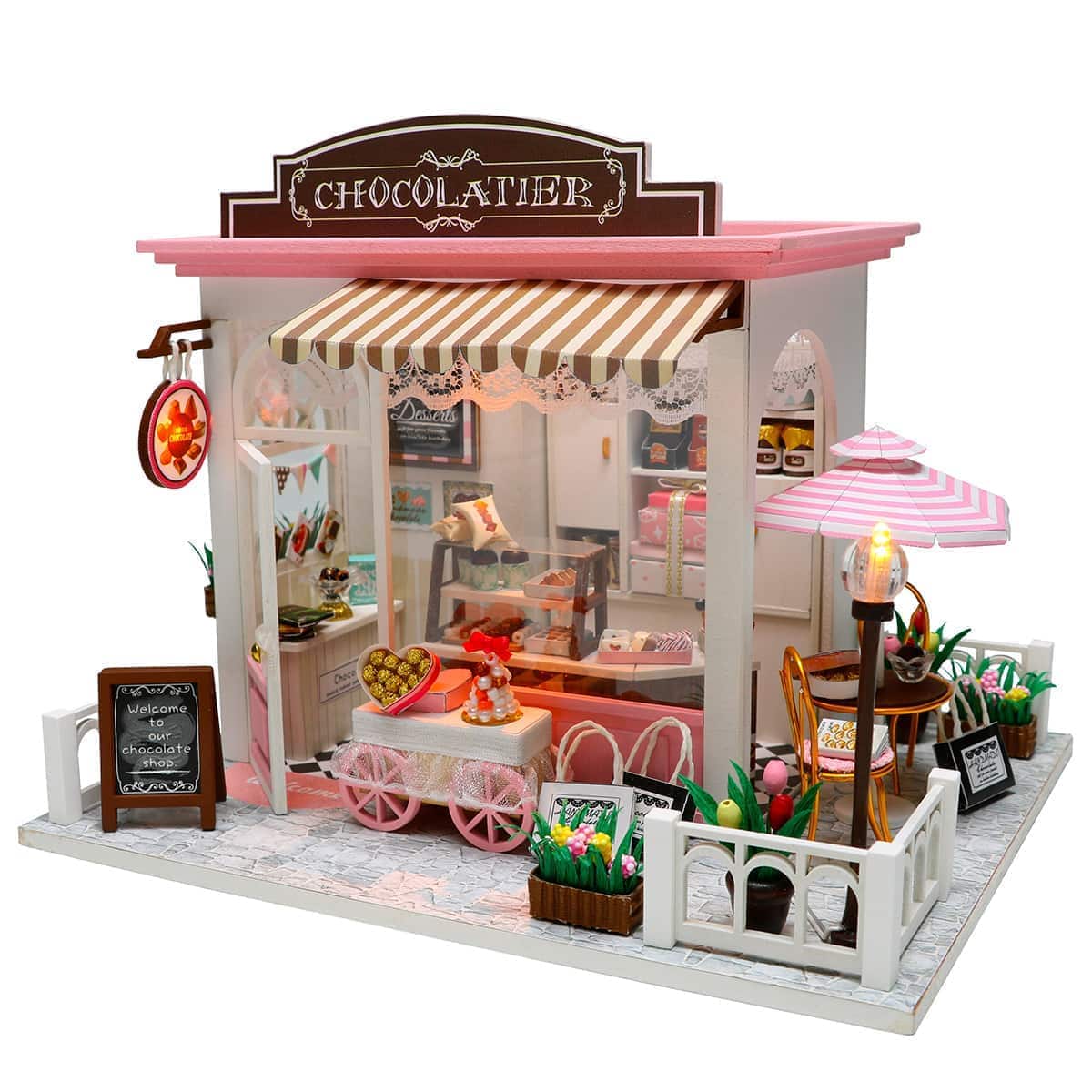 

3D Интерьерный конструктор DIY House Румбокс Hongda craft Chocolate shop (C007)