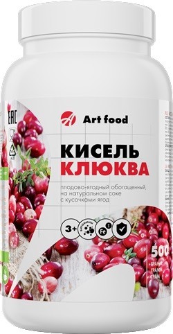 

Кисель Клюква с ягодами Art Life, 500 гамм. (6183)