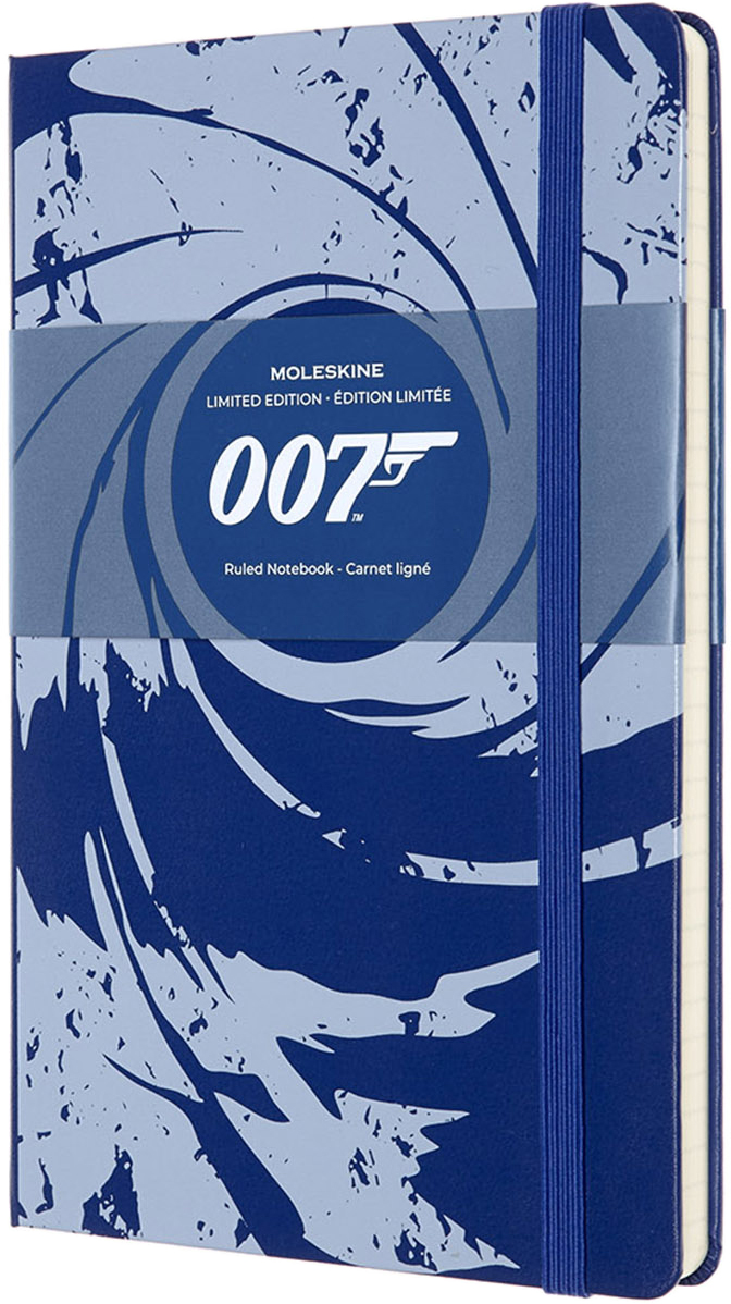 

Записная книга Moleskine James Bond 13 х 21 см 240 страниц в линейку Синяя (8053853603845)