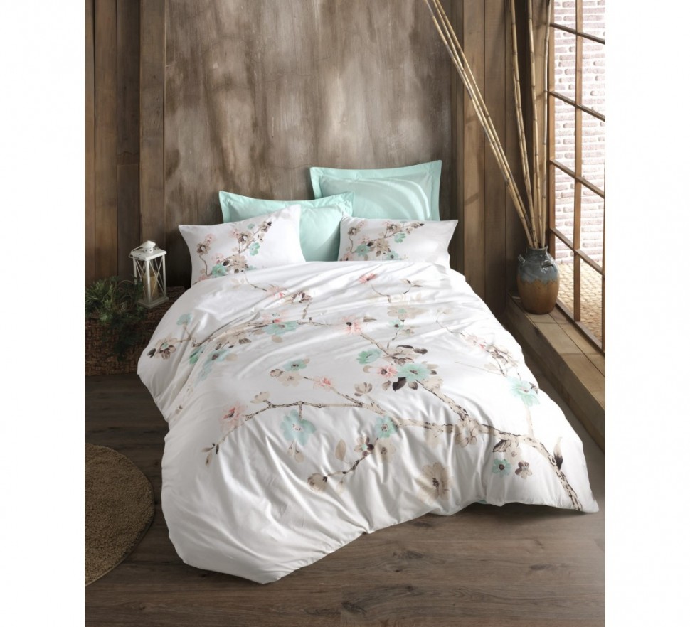 

Постельный комплект ранфорс Cotton Box Tender Mint евро 010077768