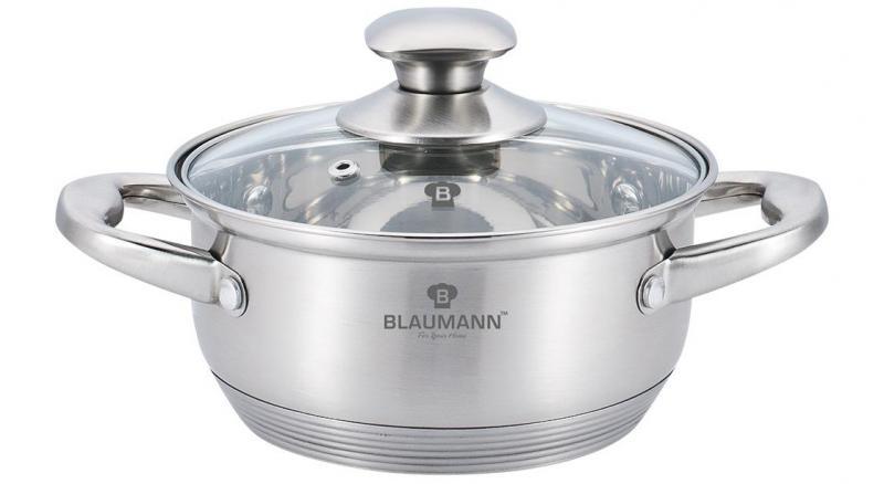 

Кастрюля Blaumann Gourmet 2.75л Ø22х8см из нержавеющей стали со стеклянной крышкой