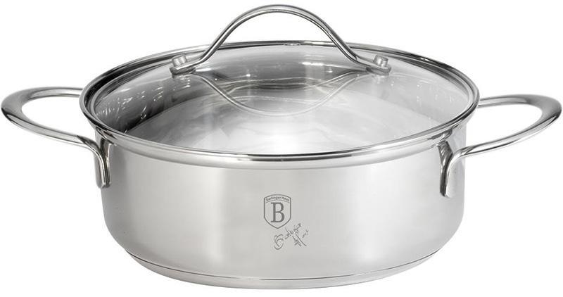 

Кастрюля Berlinger Haus Silver Jewellery 10л Ø32х13см из нержавеющей стали со стеклянной крышкой