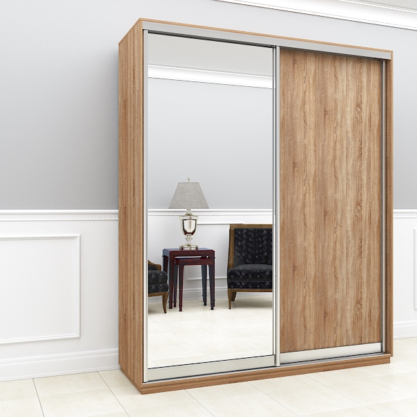 

Двухдверный шкаф купе Viant 3-7 180x60x240 Дуб сонома ДСП + Зер