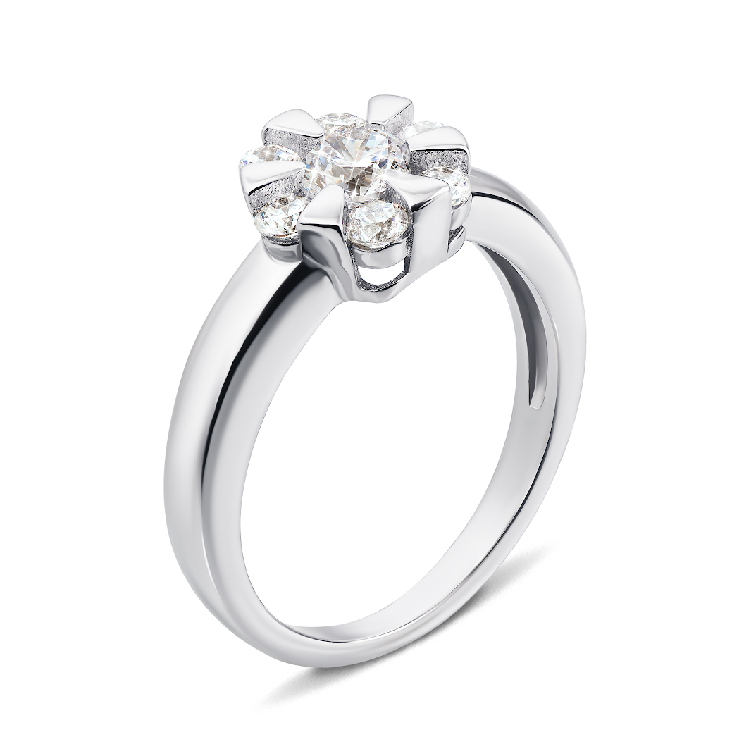 

Серебряное кольцо с фианитами 000133762 16 размера