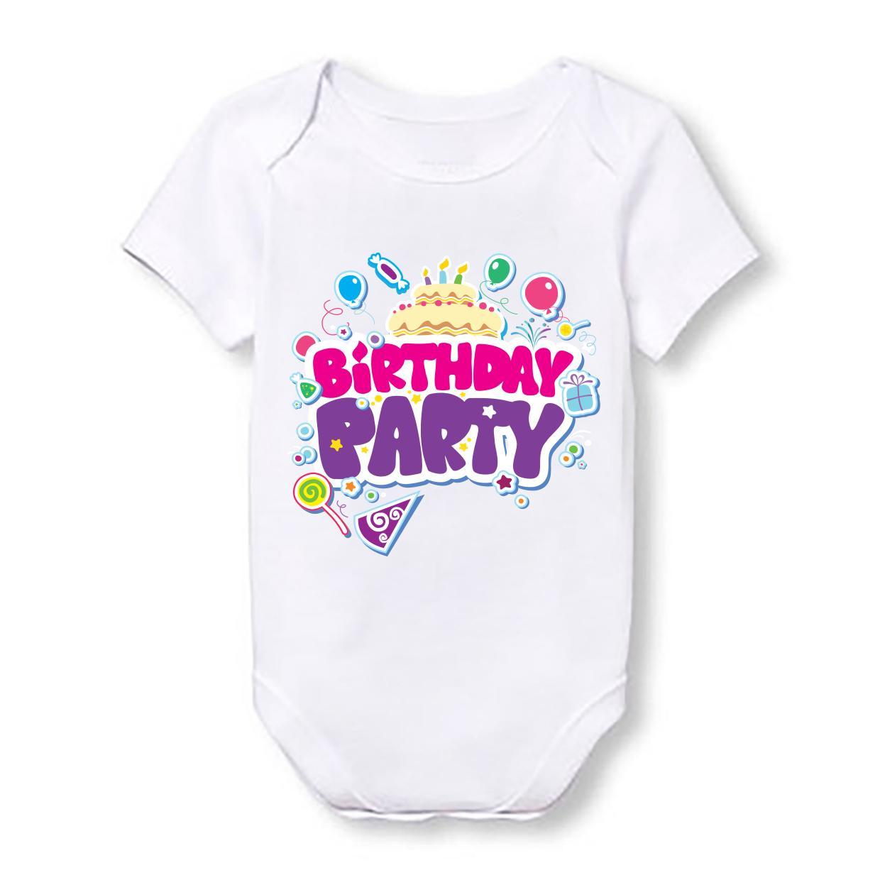 

Детское боди Push IT с принтом "Birthday party" 62, Белый