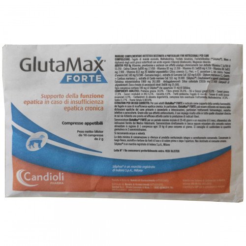 

Таблетки Candioli GlutaMax Forte для поддержания функций печен для собак и котов, 10 таблеток