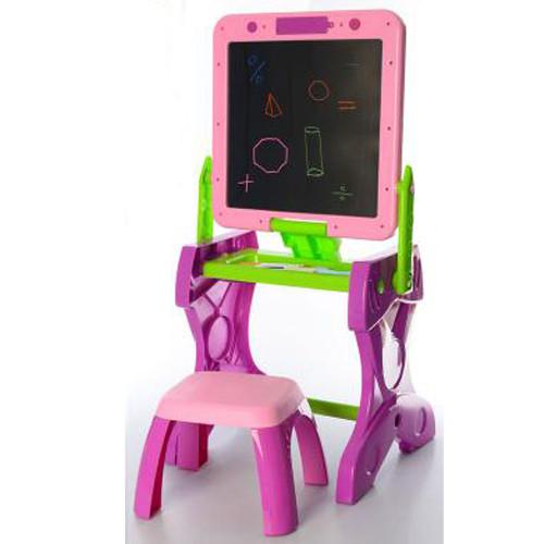 

Детский мольберт на ножках с полочкой YM881(Pink) розовый
