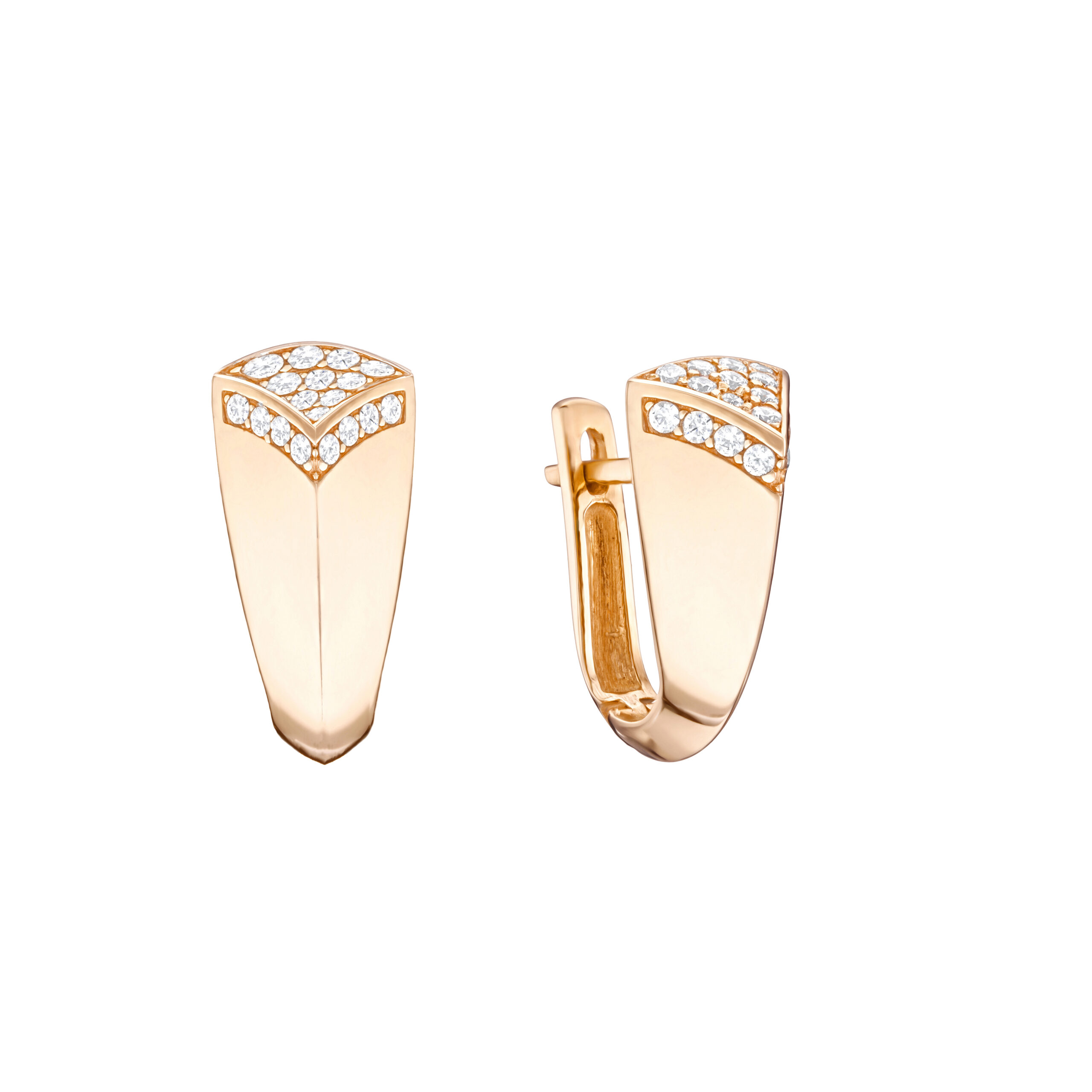 

Серьги в красном золоте с фианитами КАМЕЯ 28200811.78.s069400001