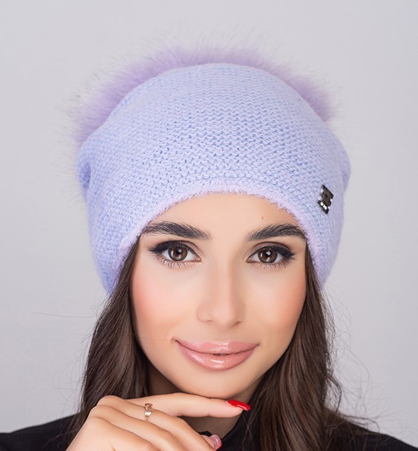 

Женская шапка DeMari Амфора Бублик 54-58 Лиловый