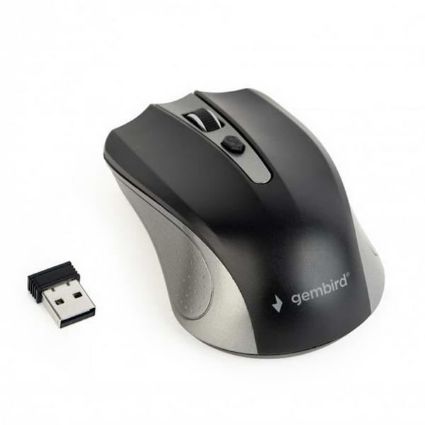 

Мышь беспроводная Gembird MUSW-4B-04-GB Grey/Black USB