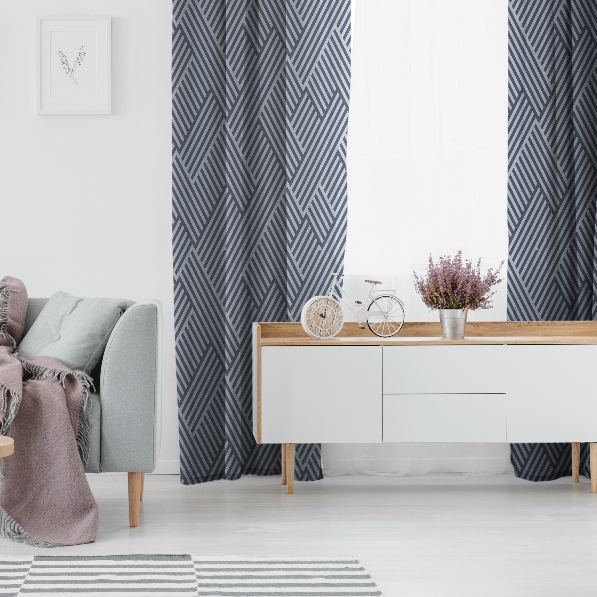 

Готовый комплект штор 290х250см Блэкаут AdaWall Home P216