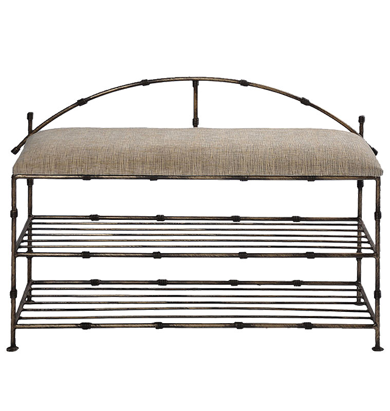 

Банкетка-пуфик Метал Арт Бамбук кованая 100х31х65