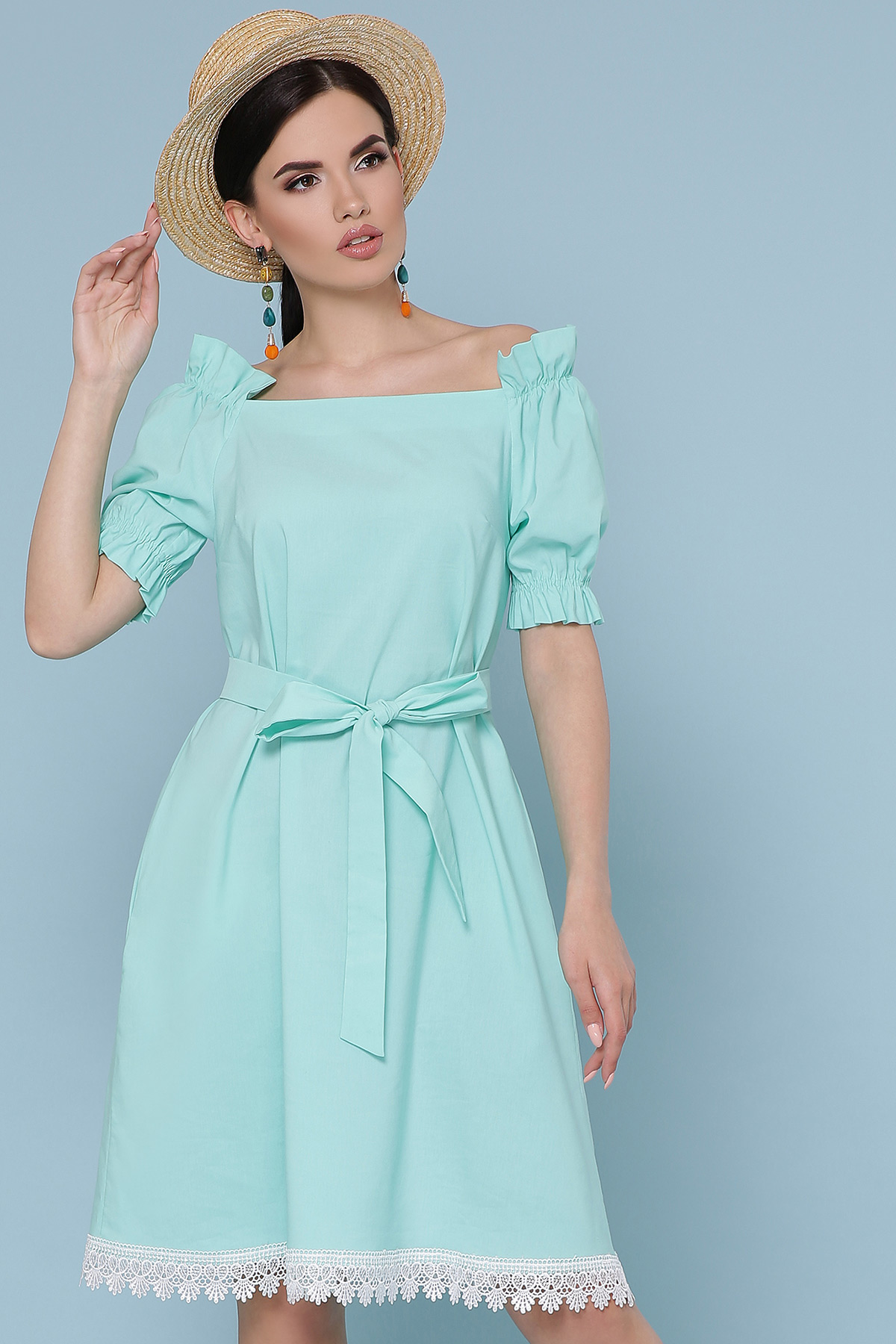 

Платье Glem Бланка к/р XL мятный 49248