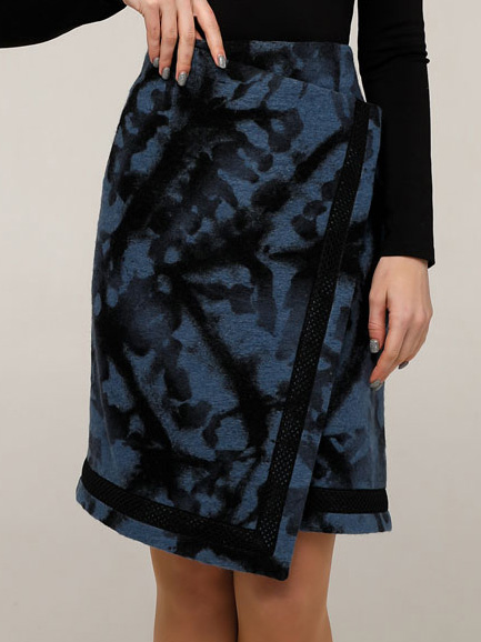 

Юбка Favoritti Ю-1077 Drap Тон 7  Cиняя, Юбка Favoritti Ю-1077 Drap Тон 7 54 Cиняя