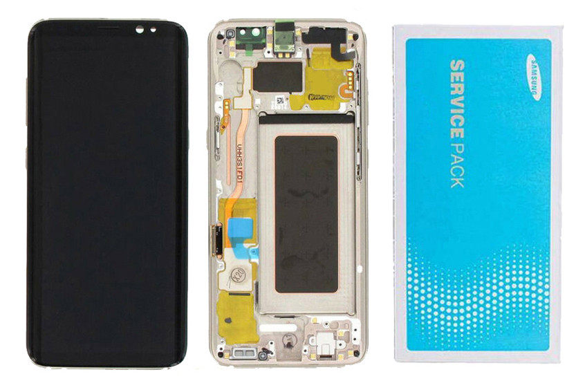 

Дисплейный модуль (экран) для Samsung G955 Galaxy S8 PLUS Золотой с рамкой (GH97-20564F) Original