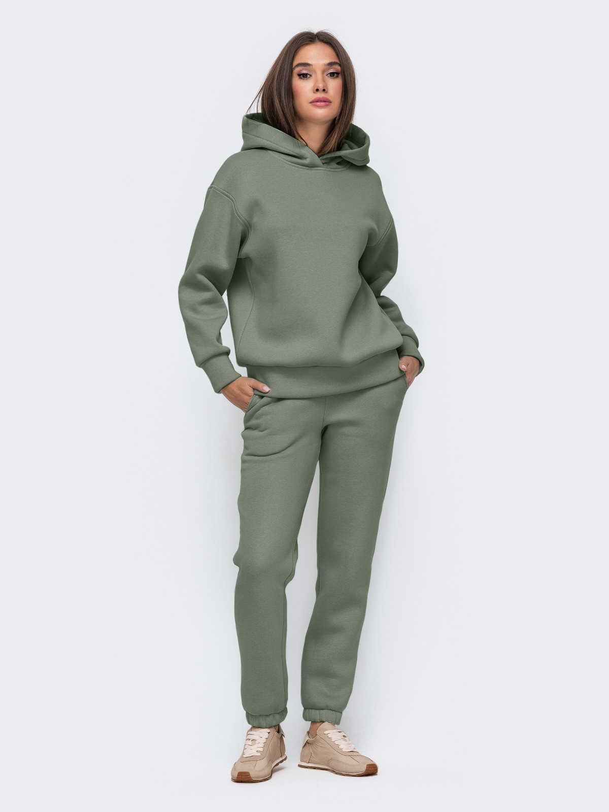 

Спортивный костюм Dressa 51157  Хаки, Спортивный костюм Dressa 51157 46 Хаки