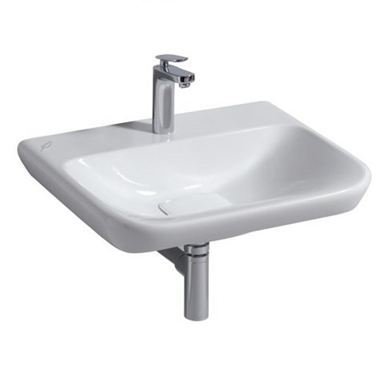 

Раковина Geberit myDay 1000x480 мм, без перелива, белый глянец, KeraTect (125400600)