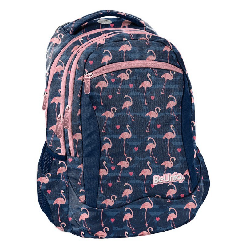 

Рюкзак школьный Paso BeUniq Flamingo 43x30x20 см синий (PPNG20-2808)