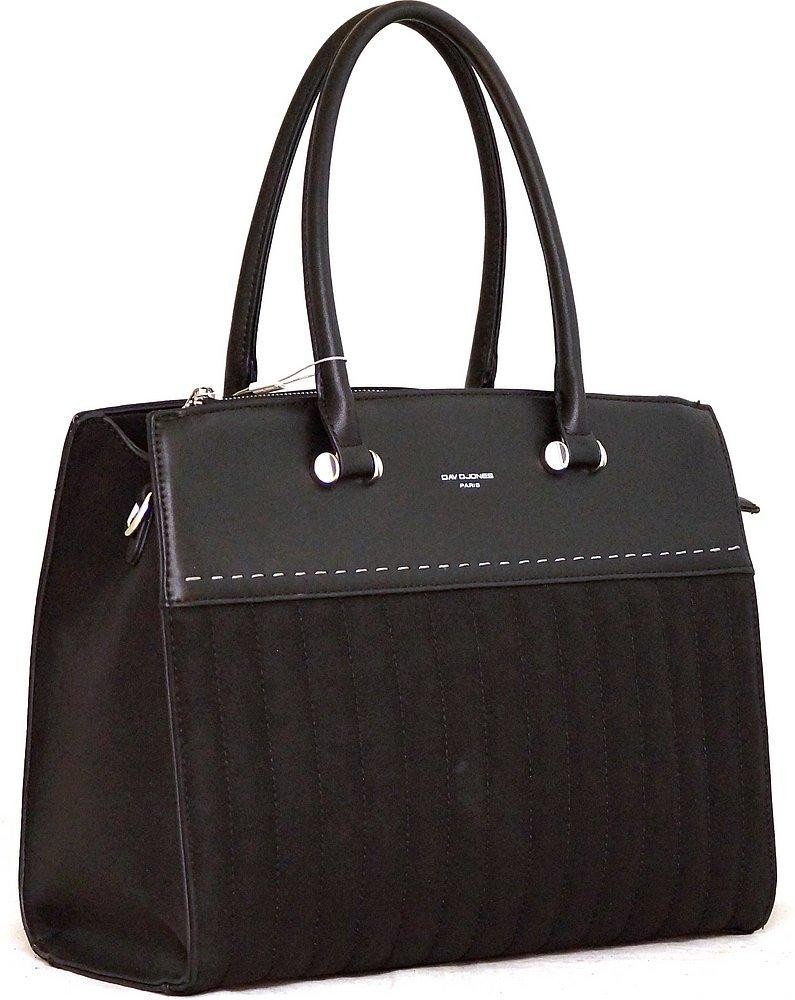 

Женская сумка экокожа David Jones 6140-2 черная