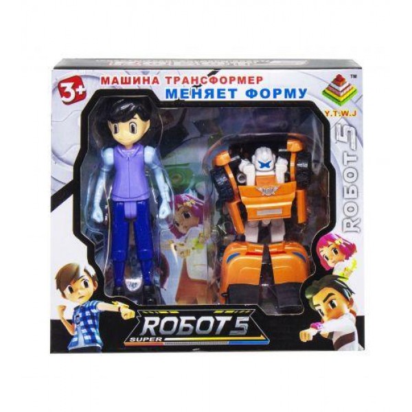 

Игровой набор Super Robot-5 Y.T.W.J. машина трансформер 339-17-7 оранжевый