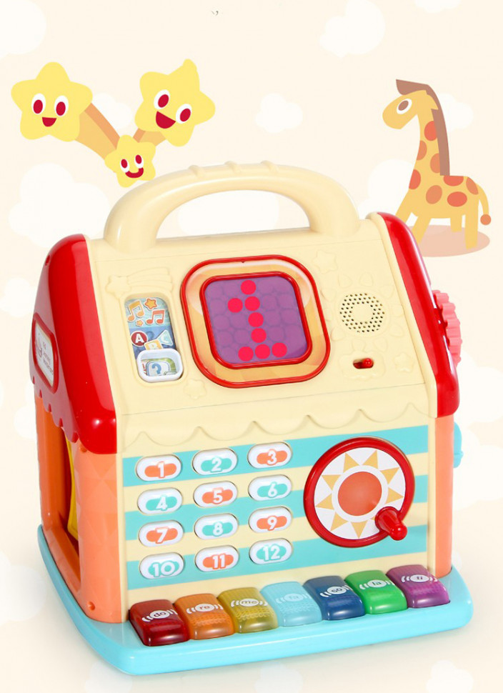 

Детская развивающая музыкальная игра Домик с пианино KIDIAN (KD3602)