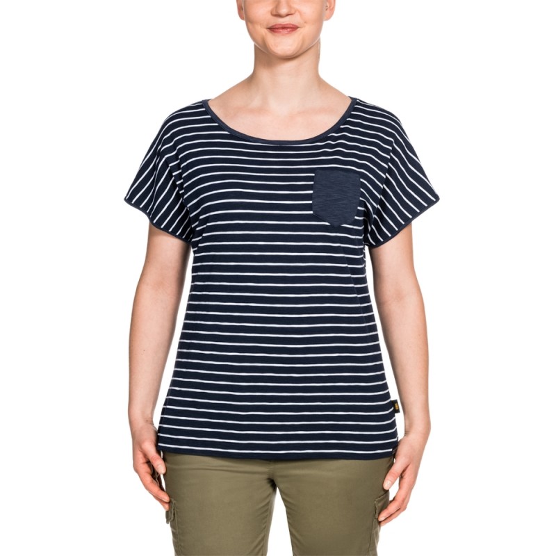 

Футболка TRAVEL STRIPED T WOMEN Jack Wolfskin 1805691-7819  Синий, Футболка TRAVEL STRIPED T WOMEN Jack Wolfskin 1805691-7819 XS Синий