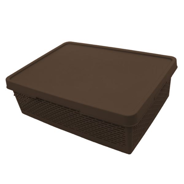 

Кошик з кришкою Qutu Q-Basket Brown, 36 л
