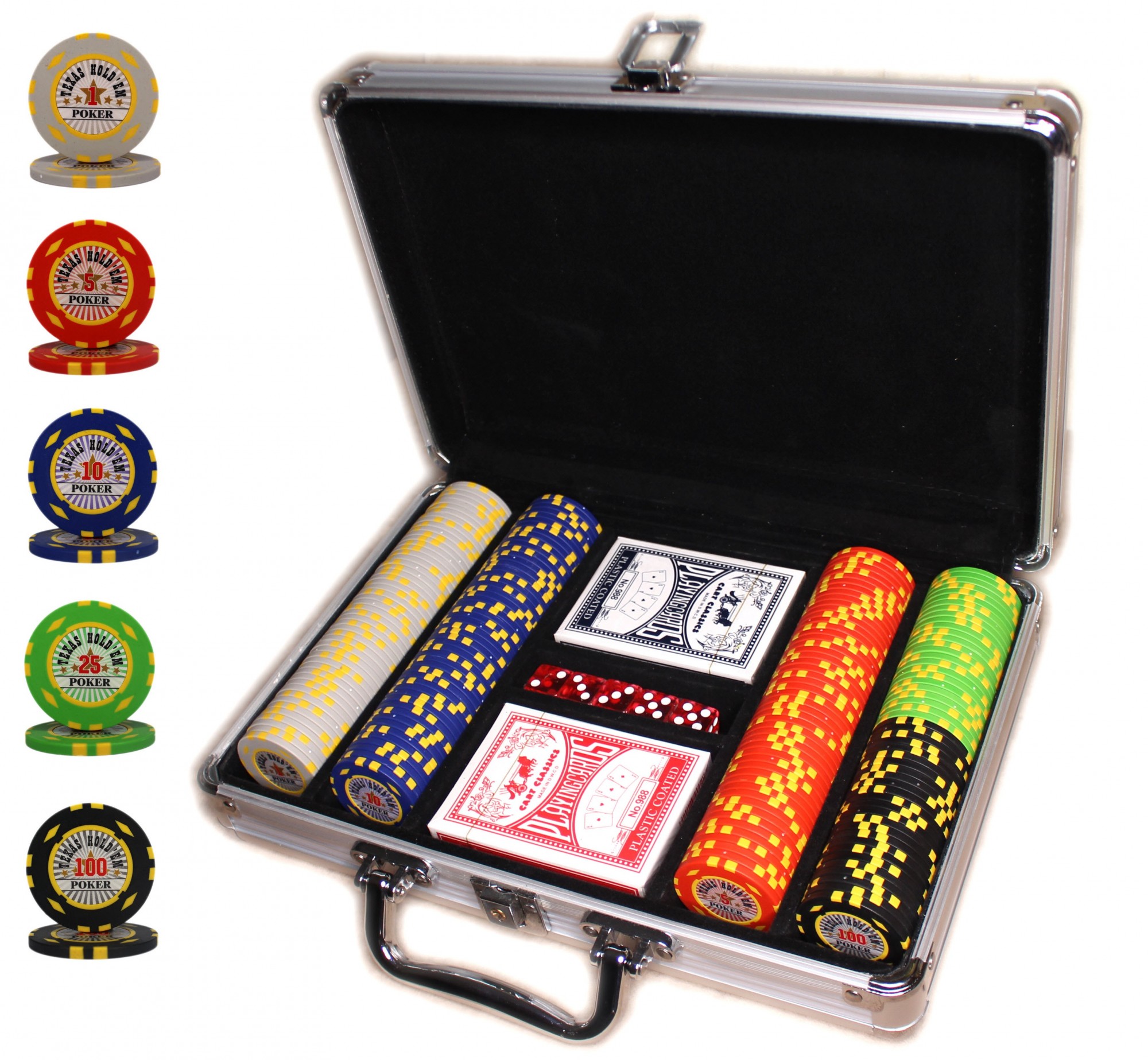 

Покер набор Texas Hold'em Poker 200, фишки 14 грамм
