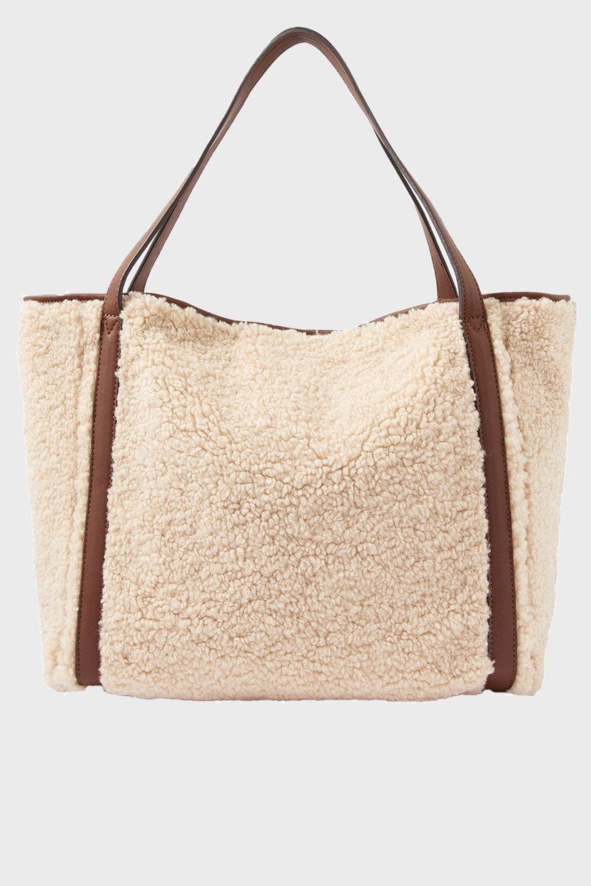 

Женская бежевая сумка Faux Shearling Slouc Accessorize OS 290077