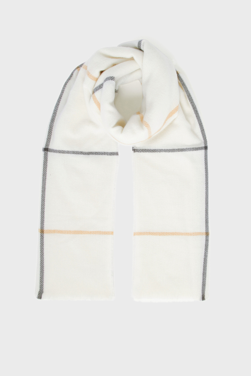 

Женский белый шарф в клетку Carter Check Blanket Accessorize OS 287036