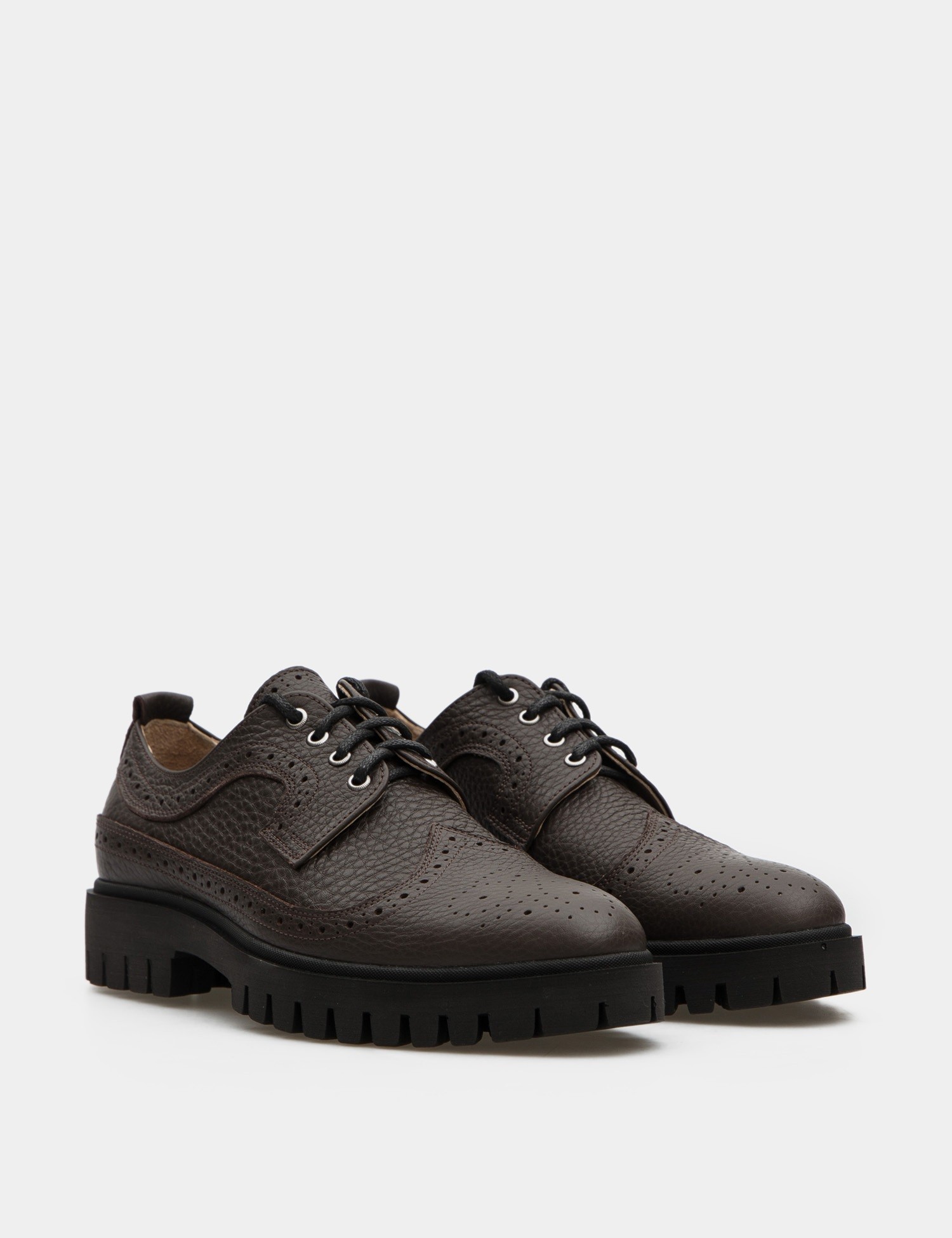 

Дерби Броги Leonchenko Casual 41 Коричневая Кожа 300341JB