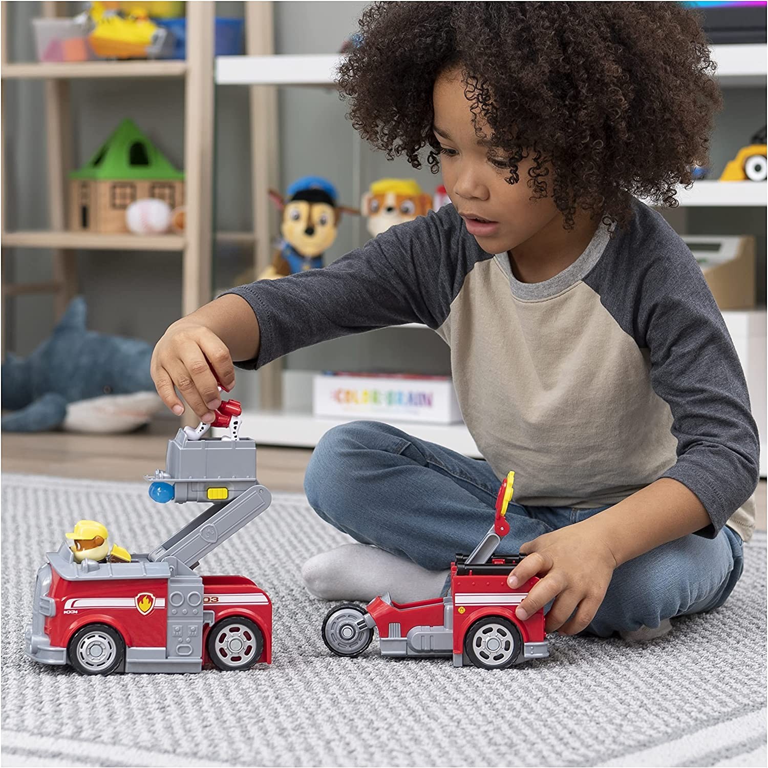 

Игровой набор Paw Patrol Щенячий патруль Суперкоманда Маршал и Крепыш 6056715 Spin Master